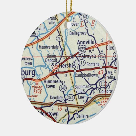 Hershey PA Keramik Ornament (Links)