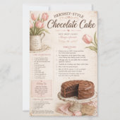 Hershey Style Schokoladenkuchen Rezept, rosa Tulpe (Vorderseite)