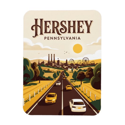 Hershey USA Magnet (Vertikal)