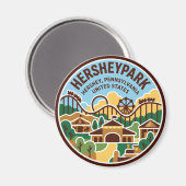 Hersheypark Pennsylvania Magnet (Vorderseite/Rückseite)