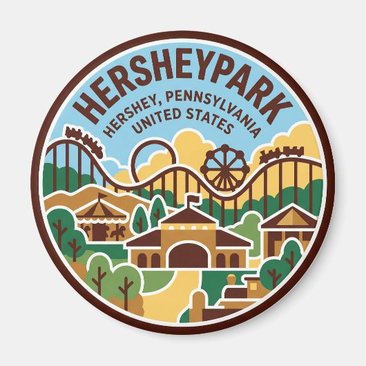 Hersheypark Pennsylvania Magnet (Vorne)