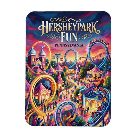 Hersheypark Pennsylvania Magnet (Vertikal)