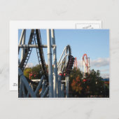 Hersheypark Roller Untersetzer Postkarte (Vorne/Hinten)