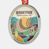 Hersheypark USA Ornament Aus Metall (Links)