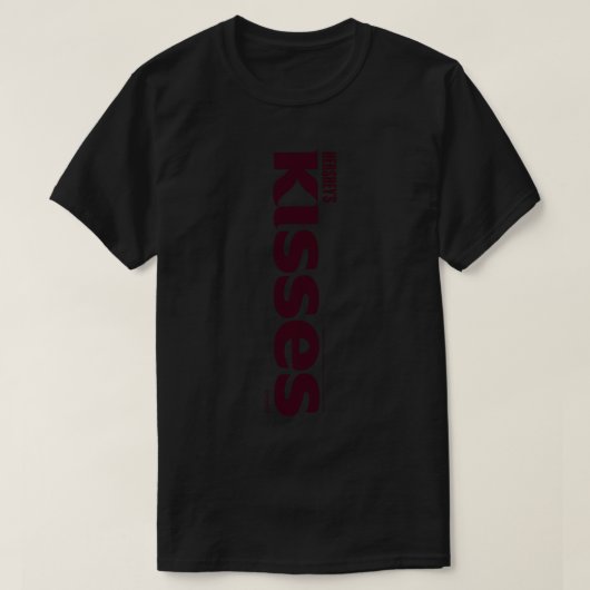 Hershey's Kisses zentriertes Text-Logo Design Long T-Shirt (Design vorne)