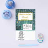 Hershey's Large Bar Wrapper Aquamarin/Gelb Senf Fl Flyer (Einzeln)