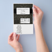 Hershey's Large Bar Wrapper Black and Gray Damask Flyer (Handgriff)