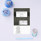 Hershey's Large Bar Wrapper Black and Gray Damask Flyer (Einzeln)