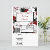 Hershey's Large Bar Wrapper Black Blume Red Lev (Stehend Vorderseite)