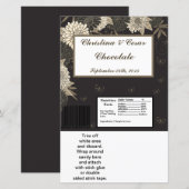 Hershey's Large Bar Wrapper Black Cream Daisies/Ca (Vorne/Hinten)