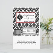 Hershey's Large Bar Wrapper Black Damask (Stehend Vorderseite)