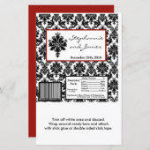 Hershey's Large Bar Wrapper Black Damask (Vorne/Hinten)