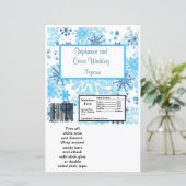 Hershey's Large Bar Wrapper Blue Tree / Snowflake (Stehend Vorderseite)
