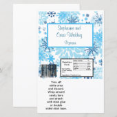 Hershey's Large Bar Wrapper Blue Tree / Snowflake (Vorne/Hinten)