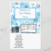 Hershey's Large Bar Wrapper Blue Tree / Snowflake (Vorderseite)
