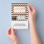 Hershey's Large Bar Wrapper Brown Orange Zickzack Flyer (Handgriff)