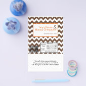 Hershey's Large Bar Wrapper Brown Orange Zickzack Flyer (Einzeln)