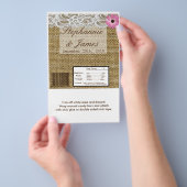 Hershey's Large Bar Wrapper Burlap Lace Blume Flyer (Handgriff)