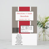 Hershey's Large Bar Wrapper Crimson Red Gray Bg Wh (Stehend Vorderseite)