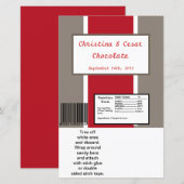 Hershey's Large Bar Wrapper Crimson Red Gray Bg Wh (Vorne/Hinten)