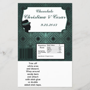 Hershey's Large Bar Wrapper Damask Aquamariner Cou Flyer