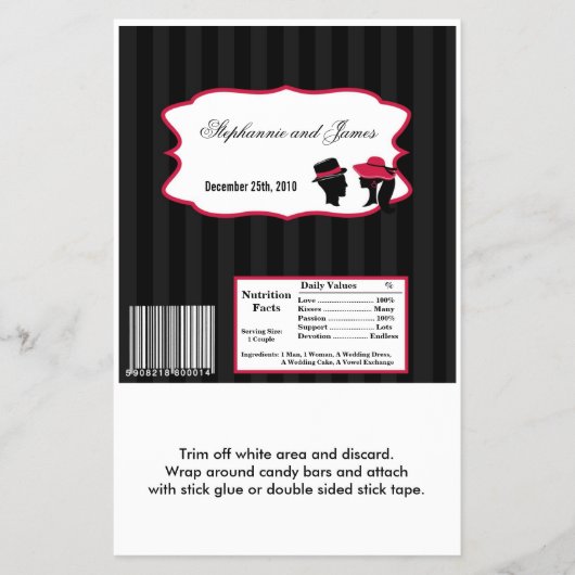 Hershey's Large Bar Wrapper Formal Hats Elegant Flyer (Vorne)