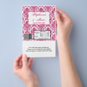 Hershey's Large Bar Wrapper Fusia White Damask Lac Flyer (Handgriff)
