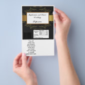 Hershey's Large Bar Wrapper Gold und Black Damask Flyer (Handgriff)