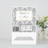 Hershey's Large Bar Wrapper Gray Yello Damask Lace (Stehend Vorderseite)