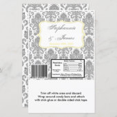 Hershey's Large Bar Wrapper Gray Yello Damask Lace (Vorne/Hinten)