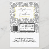 Hershey's Large Bar Wrapper Gray Yello Damask Lace (Vorderseite)