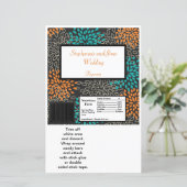 Hershey's Large Bar Wrapper Herbst Floral Burst (Stehend Vorderseite)
