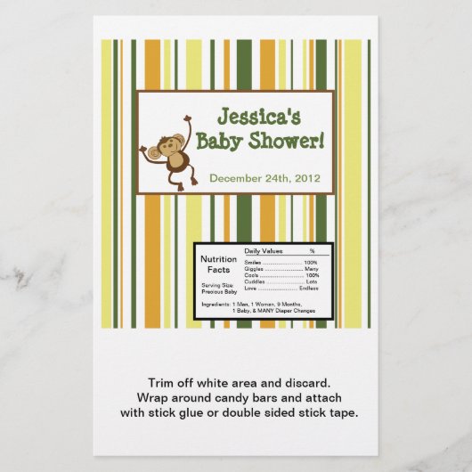 Hershey's Large Bar Wrapper Jungle Babies Flyer (Vorne)