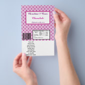 Hershey's Large Bar Wrapper Magenta Lila Formal Flyer (Handgriff)