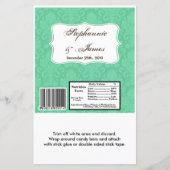 Hershey's Large Bar Wrapper Mint White Damask Lace (Vorderseite)