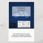 Hershey's Large Bar Wrapper Navy Blue Double Bike Flyer (Vorne)