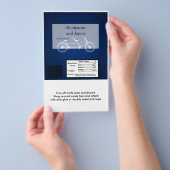 Hershey's Large Bar Wrapper Navy Blue Double Bike Flyer (Handgriff)