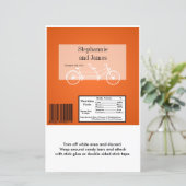 Hershey's Large Bar Wrapper Orange Double Bike (Stehend Vorderseite)