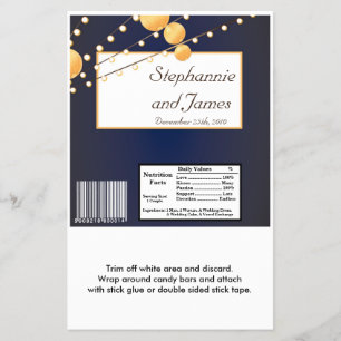 Hershey's Large Bar Wrapper Paper Lanterns auf Blu Flyer