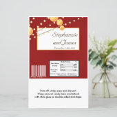 Hershey's Large Bar Wrapper Paper Lanterns on Red (Stehend Vorderseite)