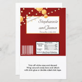 Hershey's Large Bar Wrapper Paper Lanterns on Red (Vorne/Hinten)