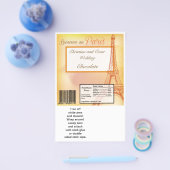 Hershey's Large Bar Wrapper Paris Peach Flyer (Einzeln)