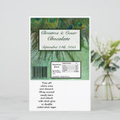 Hershey's Large Bar Wrapper Peacock Green Feathers (Stehend Vorderseite)