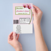 Hershey's Large Bar Wrapper Pink Orchid Long Stem Flyer (Handgriff)