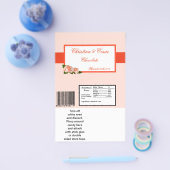 Hershey's Large Bar Wrapper Pink/Peach Rose mit L Flyer (Einzeln)