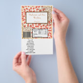 Hershey's Large Bar Wrapper Pink und Brown Floral Flyer (Handgriff)