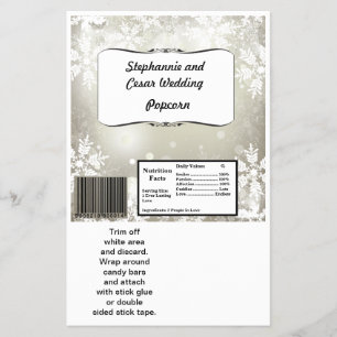 Hershey's Large Bar Wrapper Silver Christmas Blur Flyer