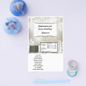 Hershey's Large Bar Wrapper Silver Christmas Blur Flyer (Einzeln)