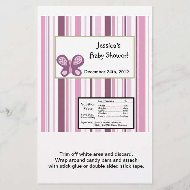 Hershey's Large Bar Wrapper Sugar Plum (Vorderseite)