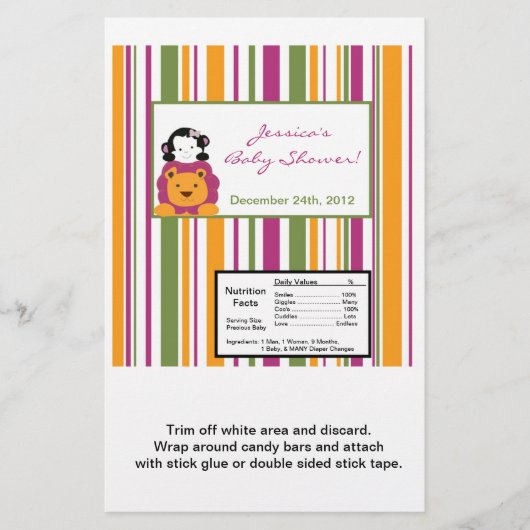 Hershey's Large Bar Wrapper Sweet Safari Flyer (Vorne)